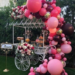 our candy cart set up for a wedding in Exeter wedding candy cart hire Exeter